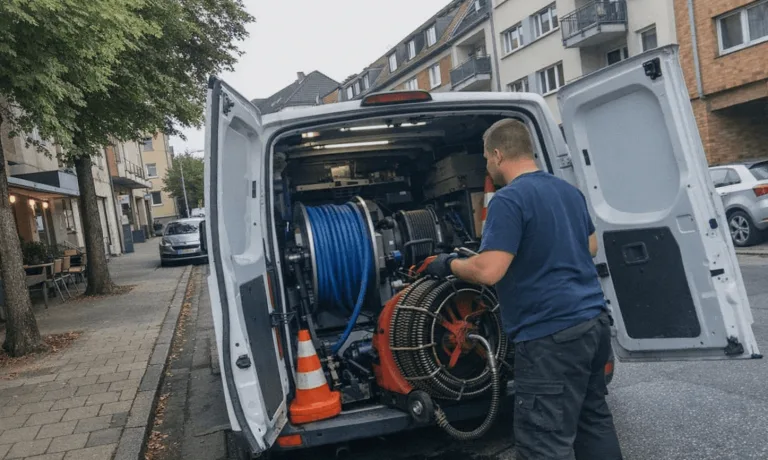 Lokaler Einsatz der Rohrreinigung