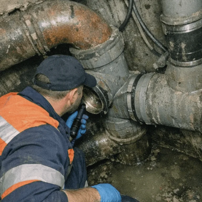 Gewerbliche Rohrreinigung im Keller