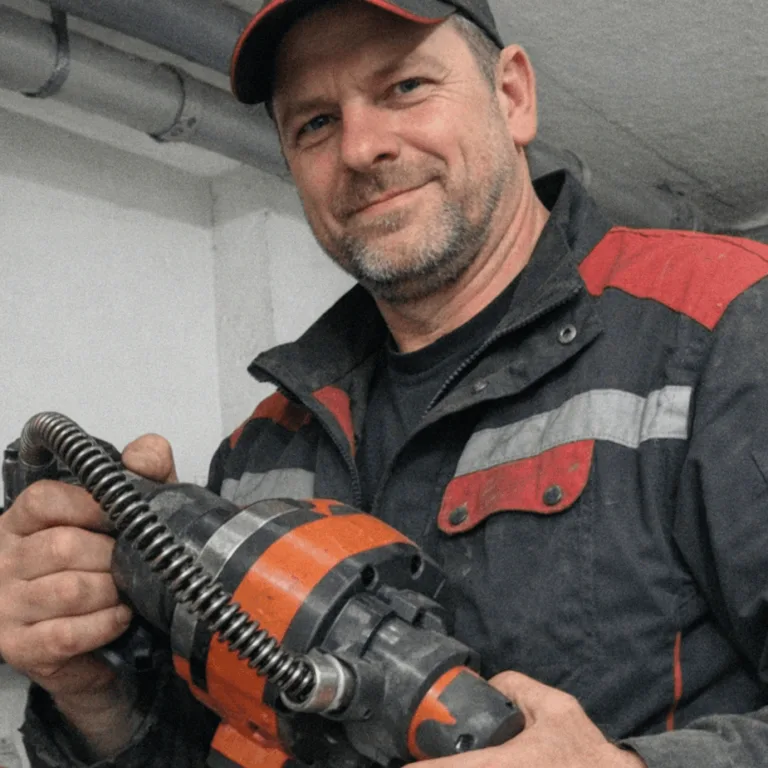 Freundlicher Servicetechniker in Arbeitskleidung