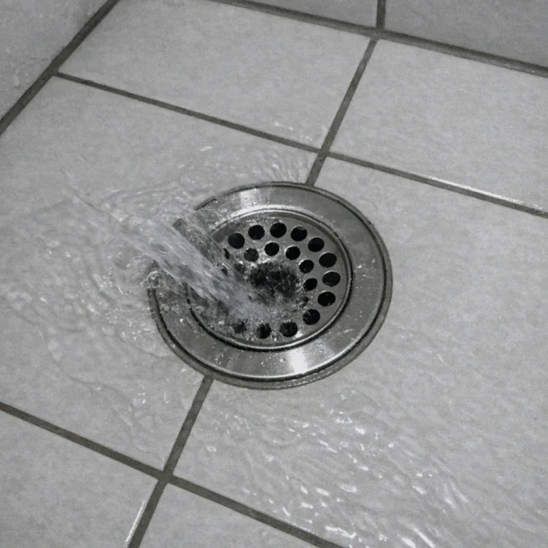 Badewannenabfluss wird kontrolliert